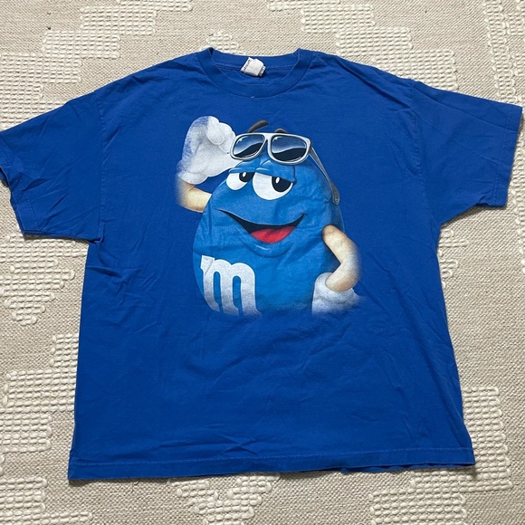 M&M'S Other - Vintage M&M Blue Character Sunglasses Tee Shirt